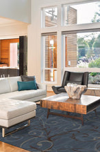 Load image into Gallery viewer, Ironwork Slate Blue Rug