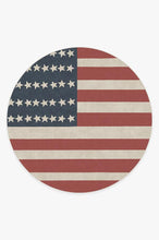 Load image into Gallery viewer, American Flag Red Rug