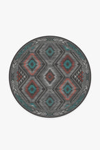 Load image into Gallery viewer, Dessa Diamond Charcoal Rug