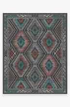 Load image into Gallery viewer, Dessa Diamond Charcoal Rug
