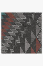 Load image into Gallery viewer, Dessa Diamond Charcoal Rug