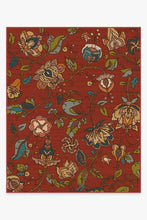 Load image into Gallery viewer, Frida Floral Red Rug