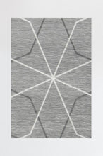 Load image into Gallery viewer, Geometrix Grey Rug