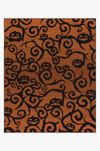 Load image into Gallery viewer, Halloween Night Rust Orange Rug