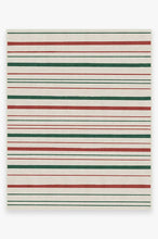 Load image into Gallery viewer, Hudson Stripe Red & Green Rug