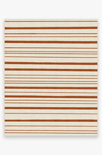 Load image into Gallery viewer, Hudson Stripe Rust Orange Rug
