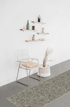 Load image into Gallery viewer, Lacis Damask Black & Ivory Rug