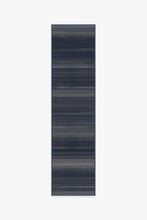 Load image into Gallery viewer, Linear Striped Navy Rug