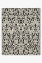Load image into Gallery viewer, Mickey Damask Charcoal Rug