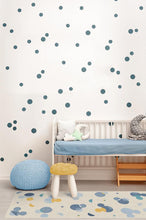 Load image into Gallery viewer, Mickey Polka Dots Slate Blue Rug