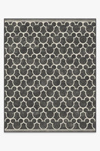 Load image into Gallery viewer, Mickey Trellis Black Rug