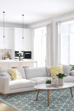 Load image into Gallery viewer, Mickey Trellis Slate Rug