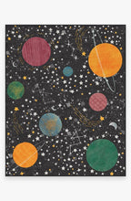 Load image into Gallery viewer, Outer Space Black Rug