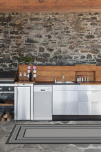 Load image into Gallery viewer, Outdoor Picnic Border Grey Rug