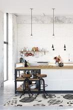 Load image into Gallery viewer, Pumpkin Black & White Rug