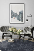 Load image into Gallery viewer, Snowflake Navy Rug