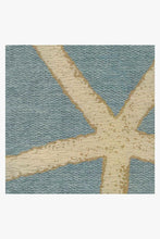 Load image into Gallery viewer, Starfish Pale Blue Rug
