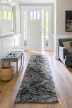 Load image into Gallery viewer, Stormy Grey Shag Rug