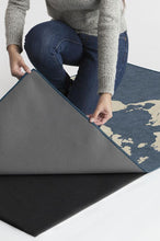 Load image into Gallery viewer, World Map Blue Rug