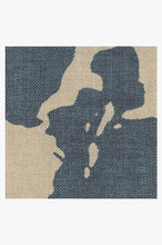 Load image into Gallery viewer, World Map Blue Rug