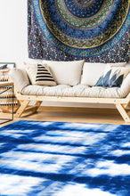 Load image into Gallery viewer, Shibori Ichi Indigo Rug
