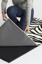 Load image into Gallery viewer, Zebra Black Rug

