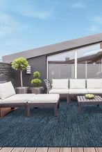 Load image into Gallery viewer, Outdoor Chunky Solid Blue Rug
