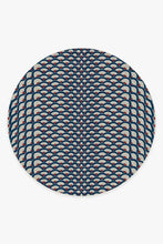 Load image into Gallery viewer, Cynthia Rowley Lamella Blue Rug
