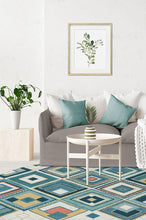 Load image into Gallery viewer, Esra Teal Rug
