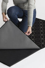 Load image into Gallery viewer, Geometrix Black Rug
