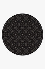 Load image into Gallery viewer, Geometrix Black Rug
