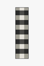 Load image into Gallery viewer, Outdoor Gingham Plaid Black &amp; White Rug
