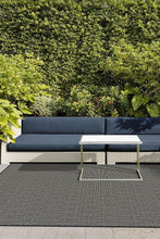 Load image into Gallery viewer, Outdoor Halo Diamond Black Rug
