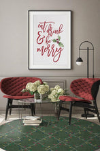 Load image into Gallery viewer, Holiday Lights Green Rug
