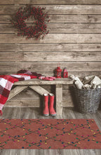 Load image into Gallery viewer, Holiday Lights Red Rug
