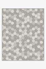 Load image into Gallery viewer, Outdoor Honeycomb Grey Rug
