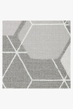 Load image into Gallery viewer, Outdoor Honeycomb Grey Rug
