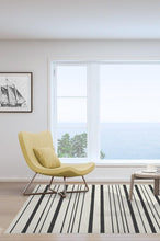 Load image into Gallery viewer, Hudson Stripe Black Rug
