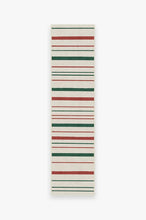 Load image into Gallery viewer, Hudson Stripe Red &amp; Green Rug
