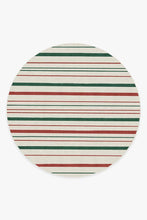 Load image into Gallery viewer, Hudson Stripe Red &amp; Green Rug
