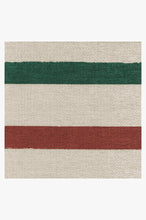 Load image into Gallery viewer, Hudson Stripe Red &amp; Green Rug
