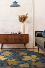 Load image into Gallery viewer, Jora Navy Gold Rug
