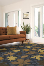 Load image into Gallery viewer, Jora Navy Gold Rug
