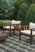 Load image into Gallery viewer, Outdoor Kumo Diamond Black Rug
