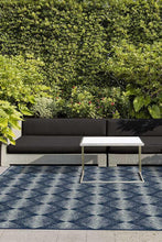 Load image into Gallery viewer, Outdoor Kumo Diamond Navy Rug
