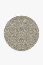 Load image into Gallery viewer, Lacis Damask Black &amp; Ivory Rug
