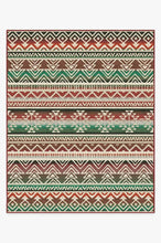 Load image into Gallery viewer, Linear Aztec Holiday Rug
