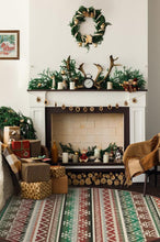 Load image into Gallery viewer, Linear Aztec Holiday Rug
