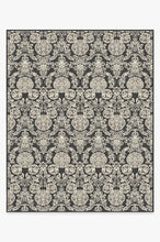 Load image into Gallery viewer, Mickey Damask Charcoal Rug
