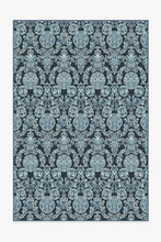 Load image into Gallery viewer, Mickey Damask Navy Rug
